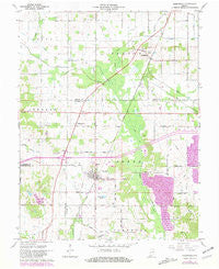 Elberfeld Indiana Historical topographic map, 1:24000 scale, 7.5 X 7.5 Minute, Year 1961