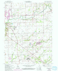 Elizabethtown Indiana Historical topographic map, 1:24000 scale, 7.5 X 7.5 Minute, Year 1958