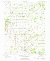 Elizabethtown Indiana Historical topographic map, 1:24000 scale, 7.5 X 7.5 Minute, Year 1958