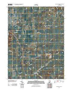 Elizabethtown Indiana Historical topographic map, 1:24000 scale, 7.5 X 7.5 Minute, Year 2010
