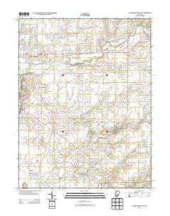 Elizabethtown Indiana Historical topographic map, 1:24000 scale, 7.5 X 7.5 Minute, Year 2013