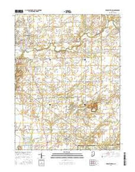 Elizabethtown Indiana Current topographic map, 1:24000 scale, 7.5 X 7.5 Minute, Year 2016