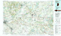 Elkhart Indiana Historical topographic map, 1:100000 scale, 30 X 60 Minute, Year 1985