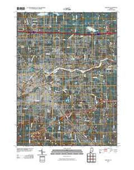 Elkhart Indiana Historical topographic map, 1:24000 scale, 7.5 X 7.5 Minute, Year 2010