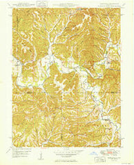 Elkinsville Indiana Historical topographic map, 1:24000 scale, 7.5 X 7.5 Minute, Year 1950