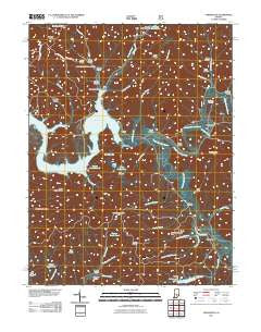 Elkinsville Indiana Historical topographic map, 1:24000 scale, 7.5 X 7.5 Minute, Year 2011