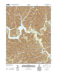 Elkinsville Indiana Historical topographic map, 1:24000 scale, 7.5 X 7.5 Minute, Year 2013