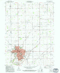 Elwood Indiana Historical topographic map, 1:24000 scale, 7.5 X 7.5 Minute, Year 1960