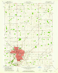 Elwood Indiana Historical topographic map, 1:24000 scale, 7.5 X 7.5 Minute, Year 1960