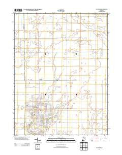 Elwood Indiana Historical topographic map, 1:24000 scale, 7.5 X 7.5 Minute, Year 2013