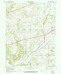 Eminence Indiana Historical topographic map, 1:24000 scale, 7.5 X 7.5 Minute, Year 1970