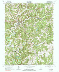 English Indiana Historical topographic map, 1:24000 scale, 7.5 X 7.5 Minute, Year 1966