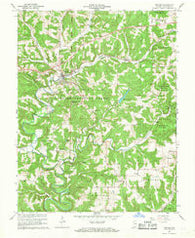 English Indiana Historical topographic map, 1:24000 scale, 7.5 X 7.5 Minute, Year 1966