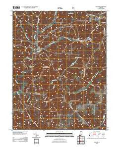 English Indiana Historical topographic map, 1:24000 scale, 7.5 X 7.5 Minute, Year 2010