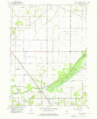 English Lake Indiana Historical topographic map, 1:24000 scale, 7.5 X 7.5 Minute, Year 1959