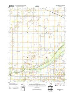 English Lake Indiana Historical topographic map, 1:24000 scale, 7.5 X 7.5 Minute, Year 2013