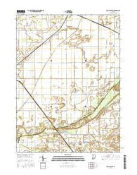 English Lake Indiana Current topographic map, 1:24000 scale, 7.5 X 7.5 Minute, Year 2016