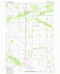 Enos Indiana Historical topographic map, 1:24000 scale, 7.5 X 7.5 Minute, Year 1962