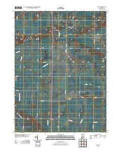 Enos Indiana Historical topographic map, 1:24000 scale, 7.5 X 7.5 Minute, Year 2010