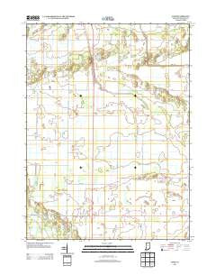 Enos Indiana Historical topographic map, 1:24000 scale, 7.5 X 7.5 Minute, Year 2013