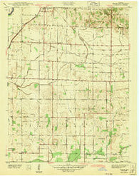 Epsom Indiana Historical topographic map, 1:24000 scale, 7.5 X 7.5 Minute, Year 1943