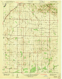 Epsom Indiana Historical topographic map, 1:24000 scale, 7.5 X 7.5 Minute, Year 1943