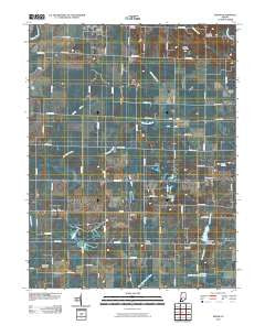 Epsom Indiana Historical topographic map, 1:24000 scale, 7.5 X 7.5 Minute, Year 2010