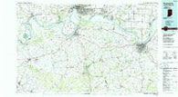 Evansville Indiana Historical topographic map, 1:100000 scale, 30 X 60 Minute, Year 1986