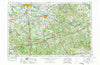 Evansville Indiana Historical topographic map, 1:250000 scale, 1 X 2 Degree, Year 1957