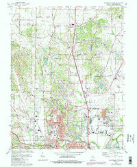 Evansville North Indiana Historical topographic map, 1:24000 scale, 7.5 X 7.5 Minute, Year 1981