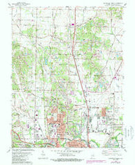 Evansville North Indiana Historical topographic map, 1:24000 scale, 7.5 X 7.5 Minute, Year 1981
