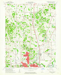 Evansville North Indiana Historical topographic map, 1:24000 scale, 7.5 X 7.5 Minute, Year 1961