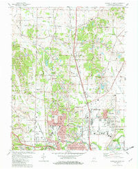 Evansville North Indiana Historical topographic map, 1:24000 scale, 7.5 X 7.5 Minute, Year 1981