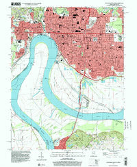 Evansville South Indiana Historical topographic map, 1:24000 scale, 7.5 X 7.5 Minute, Year 1999