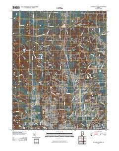 Evansville North Indiana Historical topographic map, 1:24000 scale, 7.5 X 7.5 Minute, Year 2010