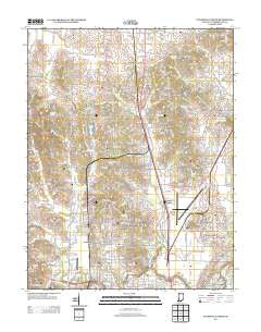 Evansville North Indiana Historical topographic map, 1:24000 scale, 7.5 X 7.5 Minute, Year 2013