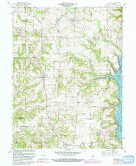 Everton Indiana Historical topographic map, 1:24000 scale, 7.5 X 7.5 Minute, Year 1972