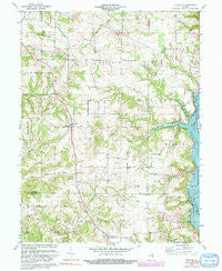 Everton Indiana Historical topographic map, 1:24000 scale, 7.5 X 7.5 Minute, Year 1972