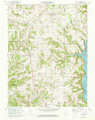 Everton Indiana Historical topographic map, 1:24000 scale, 7.5 X 7.5 Minute, Year 1972