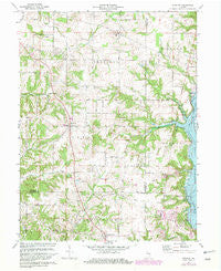 Everton Indiana Historical topographic map, 1:24000 scale, 7.5 X 7.5 Minute, Year 1972