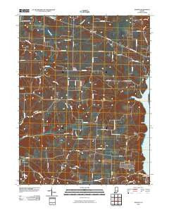 Everton Indiana Historical topographic map, 1:24000 scale, 7.5 X 7.5 Minute, Year 2010