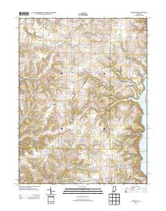 Everton Indiana Historical topographic map, 1:24000 scale, 7.5 X 7.5 Minute, Year 2013