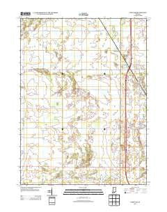 Fair Oaks Indiana Historical topographic map, 1:24000 scale, 7.5 X 7.5 Minute, Year 2013