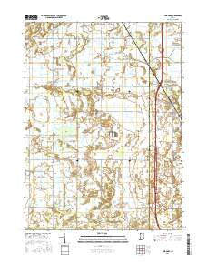 Fair Oaks Indiana Current topographic map, 1:24000 scale, 7.5 X 7.5 Minute, Year 2016