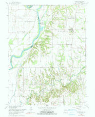 Fairbanks Indiana Historical topographic map, 1:24000 scale, 7.5 X 7.5 Minute, Year 1966