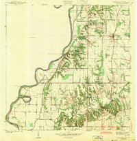 Fairbanks Indiana Historical topographic map, 1:24000 scale, 7.5 X 7.5 Minute, Year 1942