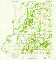 Fairbanks Indiana Historical topographic map, 1:24000 scale, 7.5 X 7.5 Minute, Year 1957