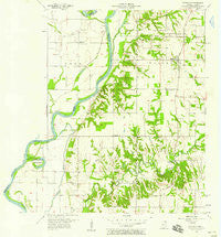 Fairbanks Indiana Historical topographic map, 1:24000 scale, 7.5 X 7.5 Minute, Year 1957