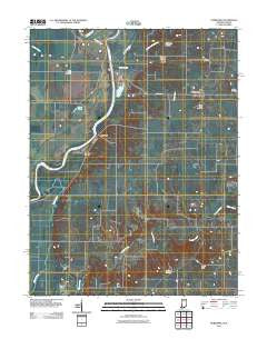 Fairbanks Indiana Historical topographic map, 1:24000 scale, 7.5 X 7.5 Minute, Year 2011