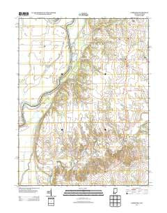 Fairbanks Indiana Historical topographic map, 1:24000 scale, 7.5 X 7.5 Minute, Year 2013